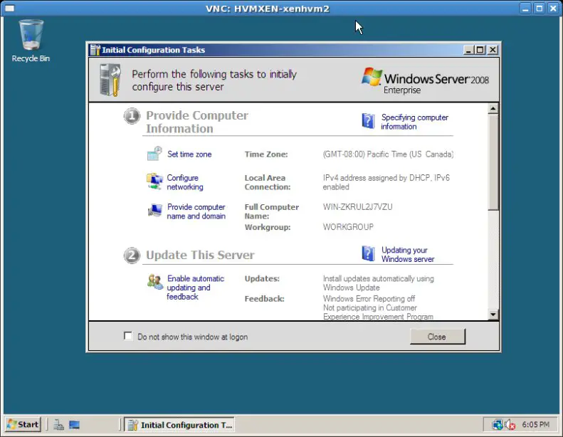 windows server vdi with xenserver host